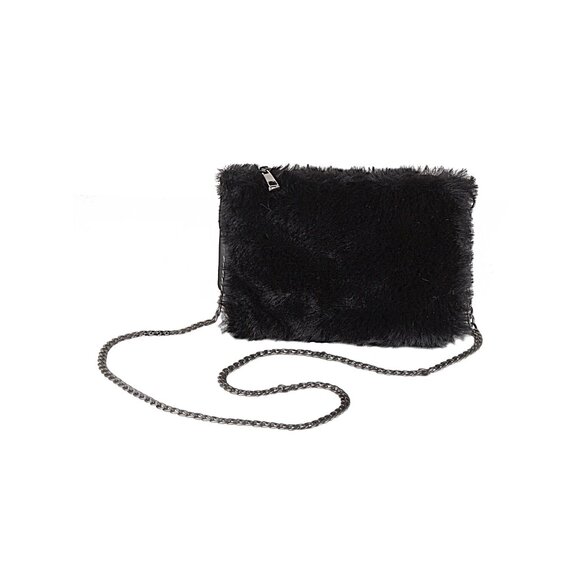 Luxe Fashion Classic Faux Fur Clutch | 1-Piece | Black - Picture 3 of 6
